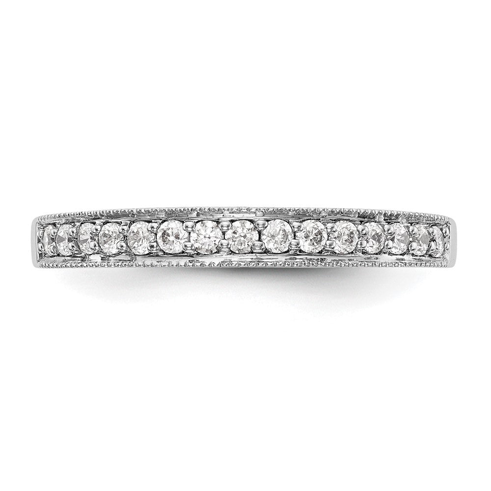14K White Gold True Origin 1/4 Carat Lab Grown Diamond Vs D E F Band