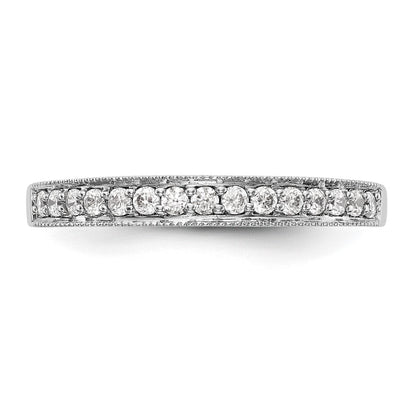14K White Gold True Origin 1/4 Carat Lab Grown Diamond Vs D E F Band
