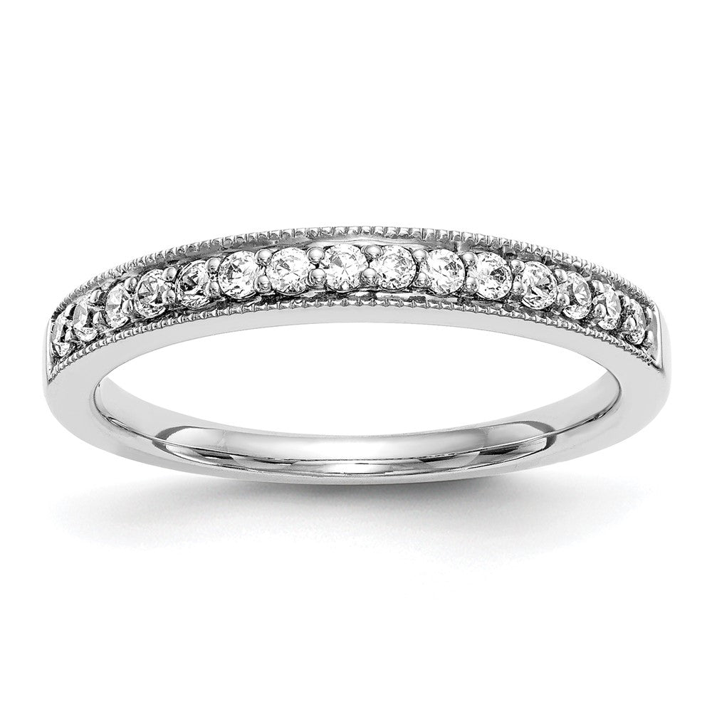 14K White Gold True Origin 1/4 Carat Lab Grown Diamond Vs D E F Band