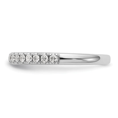 14K White Gold True Origin 3/8 Carat Lab Grown Diamond Vs D E F Band