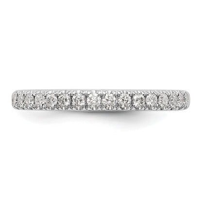 14K White Gold True Origin 3/8 Carat Lab Grown Diamond Vs D E F Band