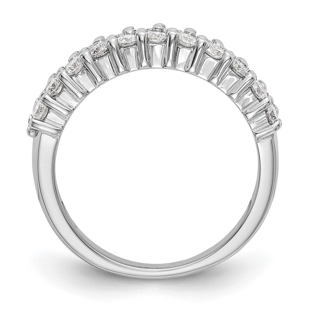 14K White Gold Diamond Band