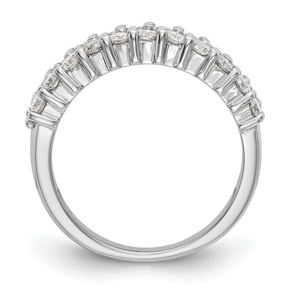 14K White Gold Diamond Band