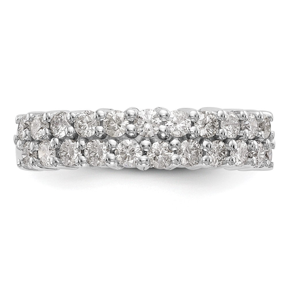 14K White Gold Diamond Band