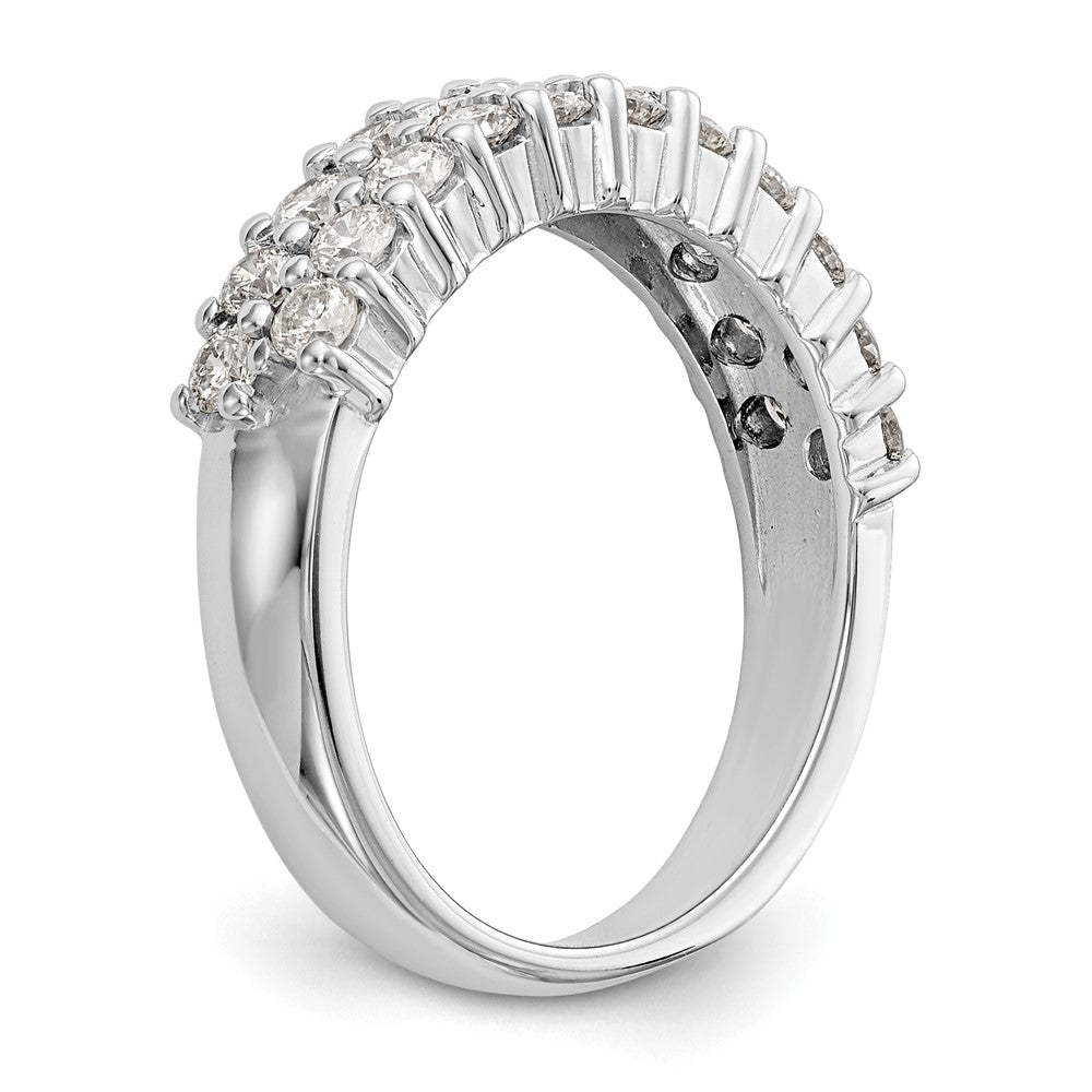 14K White Gold Diamond Band