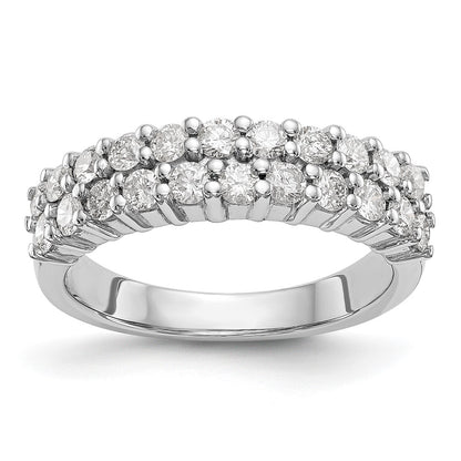 14K White Gold Diamond Band