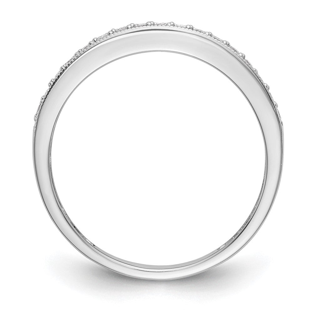 14k White Gold 1/6 Ct. Lab Grown Diamond VS/SI+ G+ Wedding Band Ring