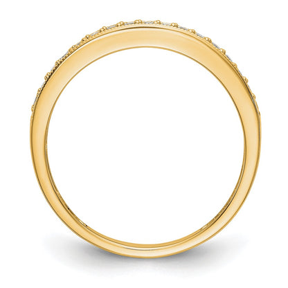 14k Yellow Gold 1/6 Ct. Lab Grown Diamond VS/SI+ G+ Complete Size 9 Wedding Band