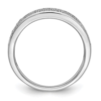 Platinum Micro Pave Diamond Band