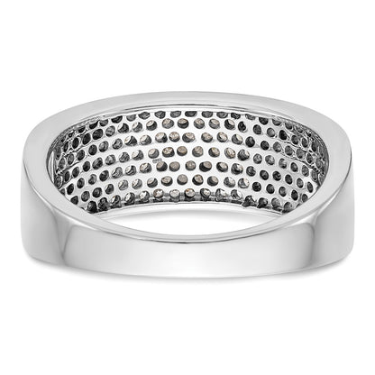 Platinum Micro Pave Diamond Band