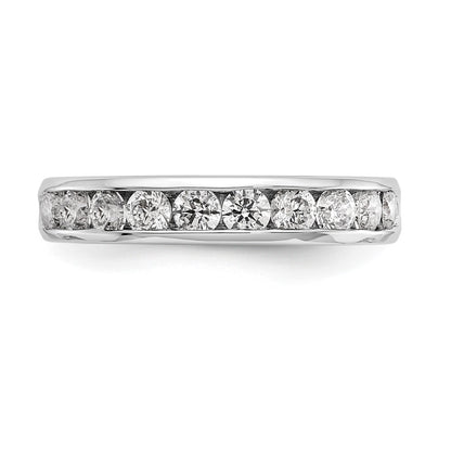 0.93ct. CZ Solid Real 14K White Gold 10-2.9mm Stone Ladies Wedding Band Ring