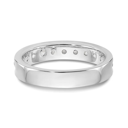 0.99ct. CZ Solid Real 14K White Gold 11-2.8mm Stone Ladies Wedding Band Ring