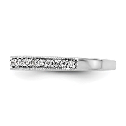 14K White Gold True Origin 1/4 Carat Lab Grown Diamond Vs D E F Band