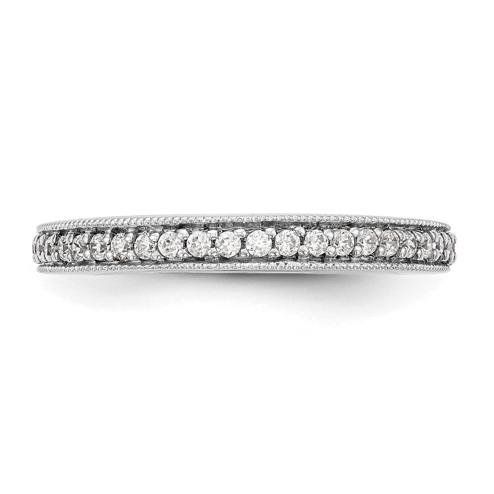 14K White Gold True Origin 1/4 Carat Lab Grown Diamond Vs D E F Band