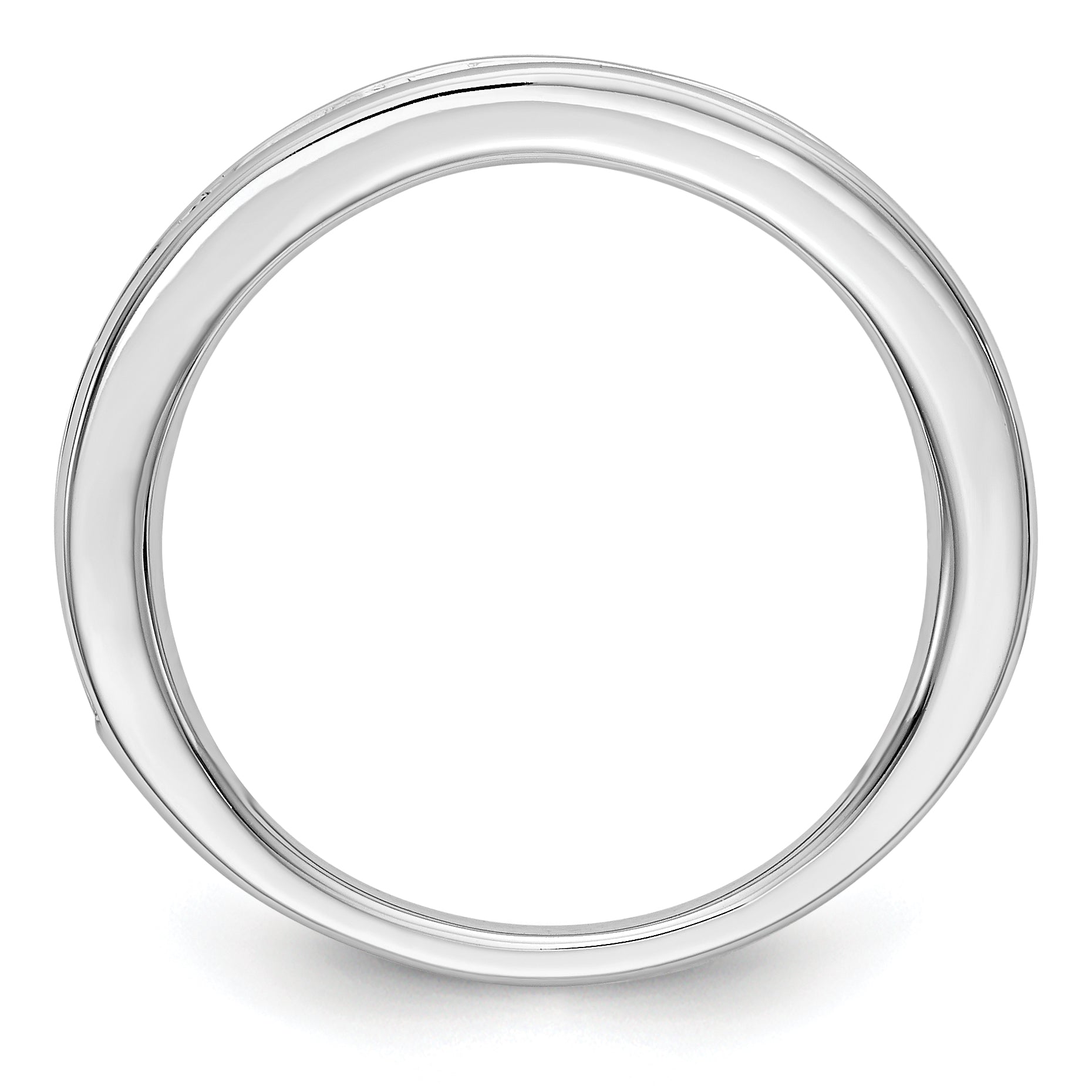 10K White Gold 10K Emerald Band