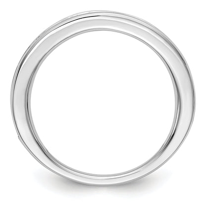 10K White Gold 10K Emerald Band