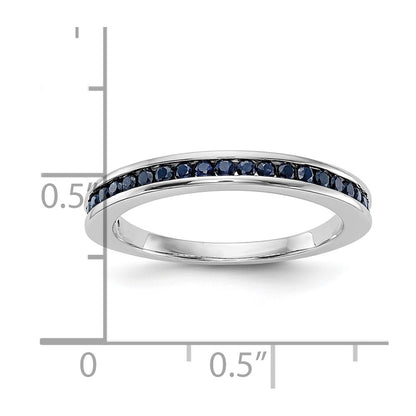 10K White Gold 10K Sapphire Band