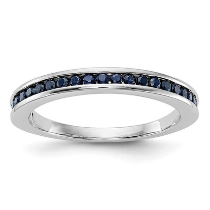 10K White Gold 10K Sapphire Band