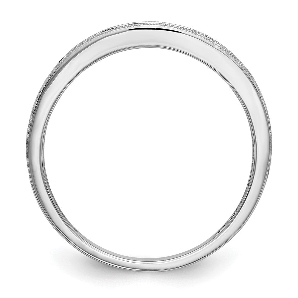 10K White Gold Ruby Band