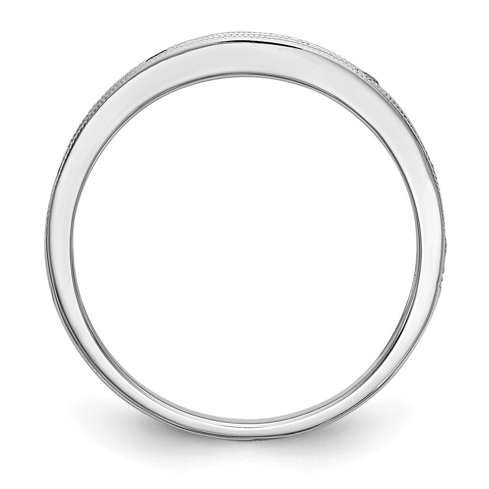 10K White Gold 10K Blue Sapphire Band