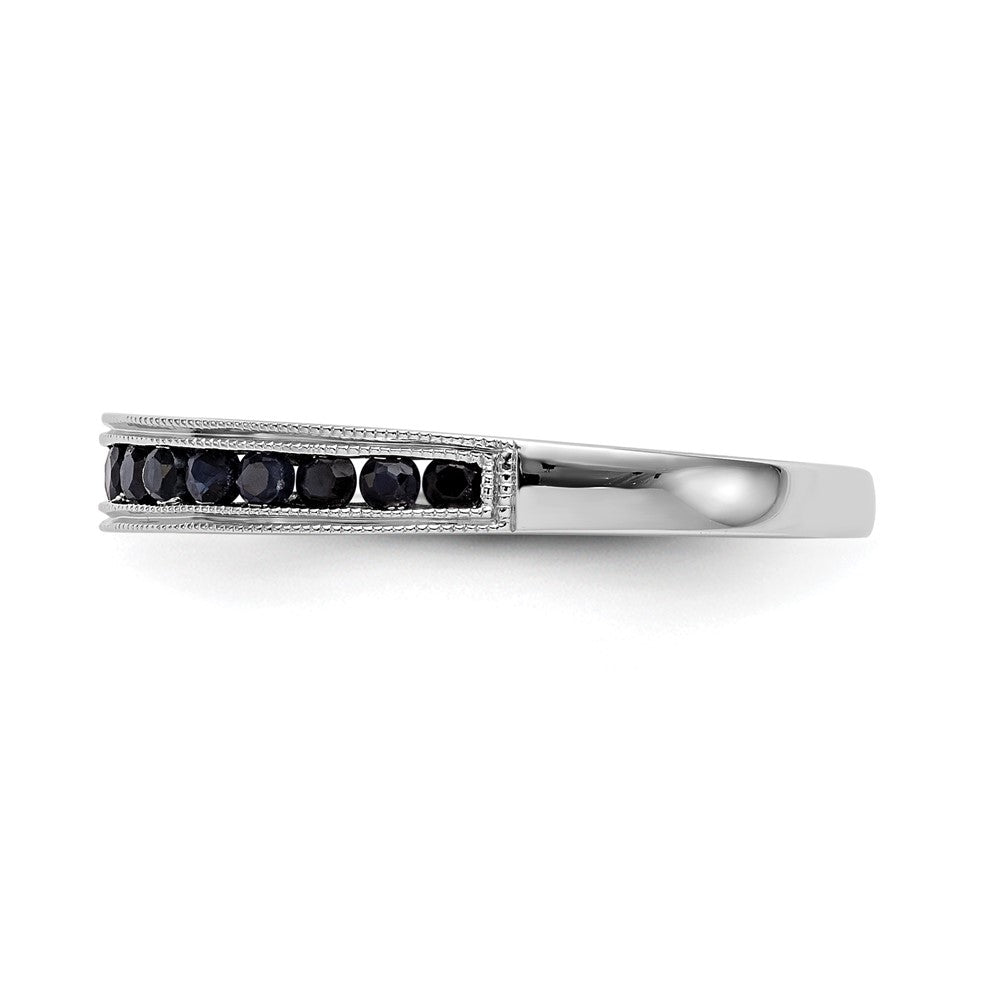 10K White Gold 10K Blue Sapphire Band