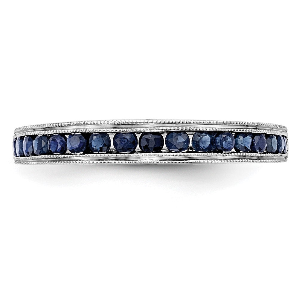 10K White Gold 10K Blue Sapphire Band