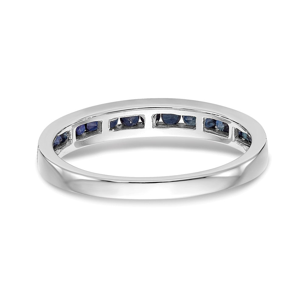 10K White Gold 10K Blue Sapphire Band
