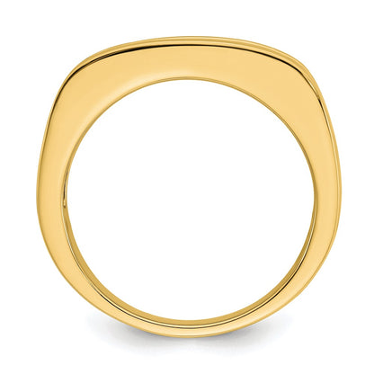 10k Yellow Gold 3/4 Ct. Lab Grown Diamond VS/SI+ G+ Men's Band Ring