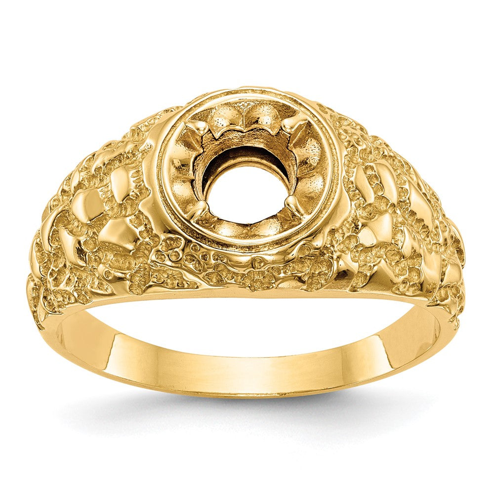 14k Yellow Gold 7/8 Ct. Lab Grown Diamond VS/SI+ G+ Men's Ring