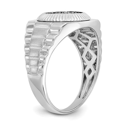 14K White Gold True Origin Men'S 1/4 Carat Lab Grown Diamond Vs D E F Heirloom Ring