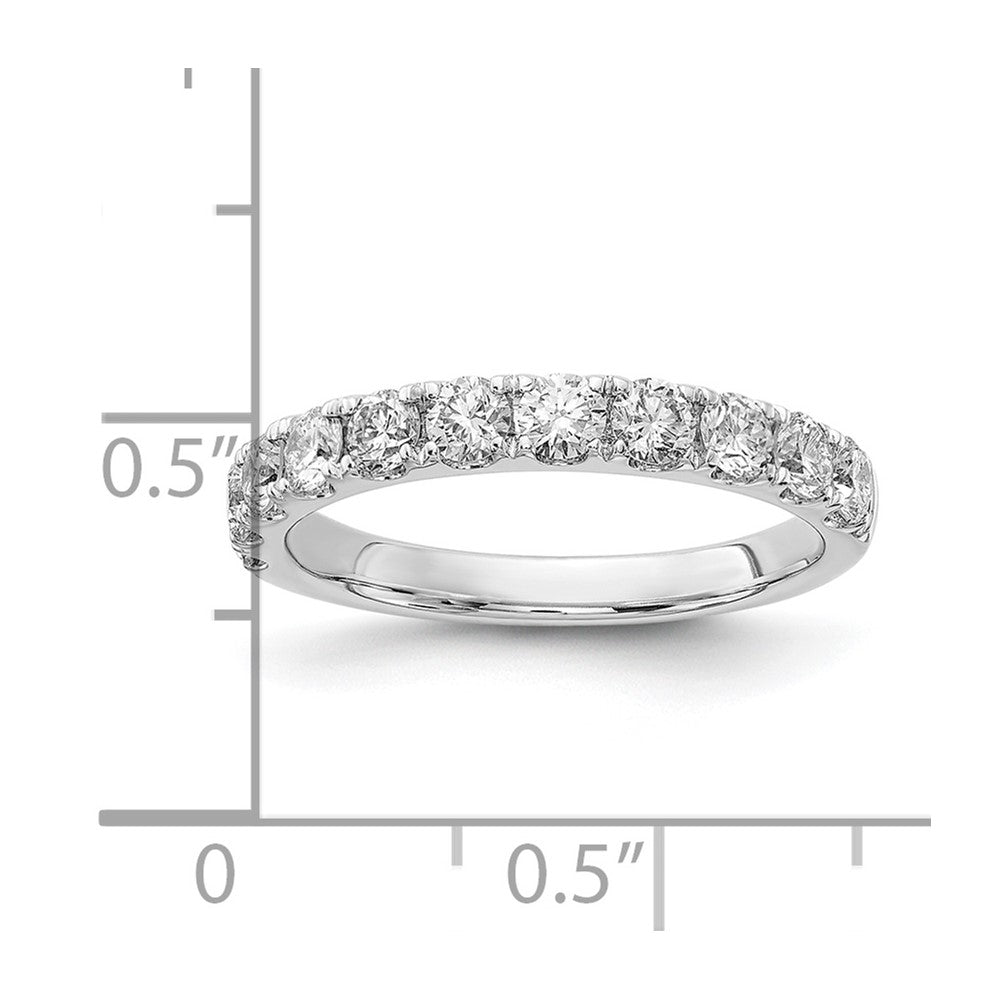 14k White Gold 1 Ct. Lab Grown Diamond VS/SI+ G+ Wedding Band Ring