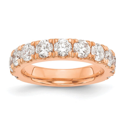 14k Rose Gold 2 Ct. Lab Grown Diamond VS/SI+ G+ Wedding Band Ring