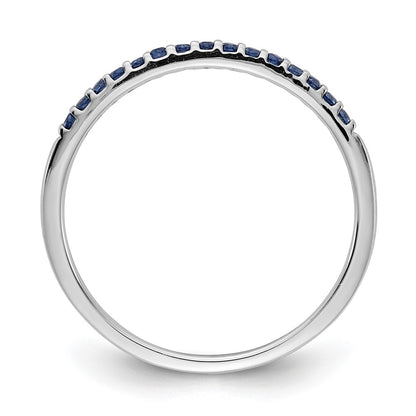 10K White Gold 10K Blue Sapphire Band