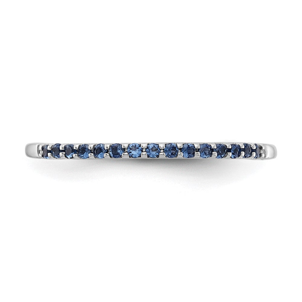 10K White Gold 10K Blue Sapphire Band