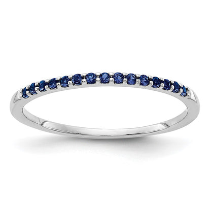 10K White Gold 10K Blue Sapphire Band