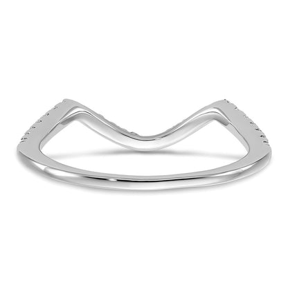 14K White Gold Lab Grown Diamond VS/SI+ G+ Wedding Band Ring