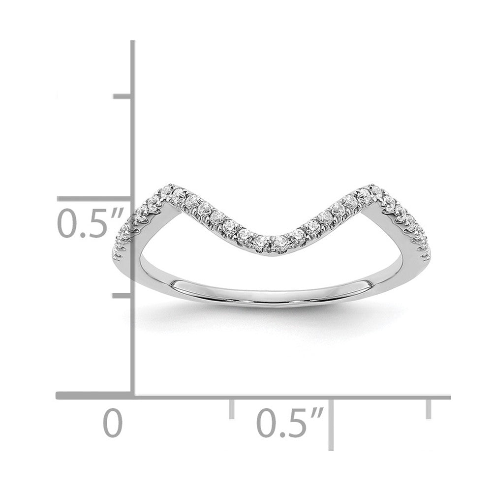 14K White Gold Lab Grown Diamond VS/SI+ G+ Wedding Band Ring