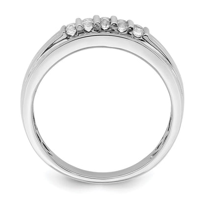 10k White Gold 1/2 Ct. Lab Grown Diamond VS/SI+ G+ Men's Ring