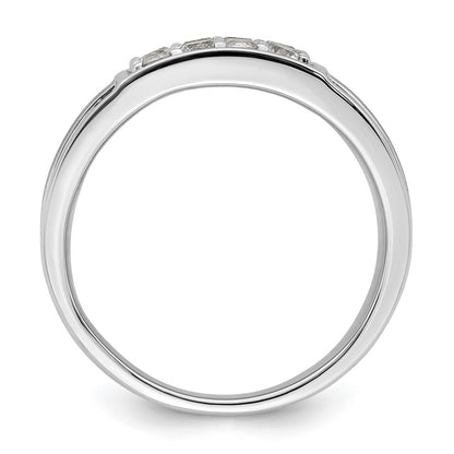 14k White Gold 1 1/2 Ct. Lab Grown Diamond VS/SI+ G+ Cluster Men's Ring