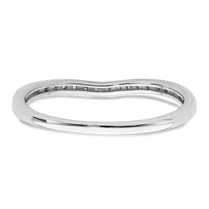 10k White Gold 1/10 Ct. Lab Grown Diamond VS/SI+ G+ Complete Wedding Band