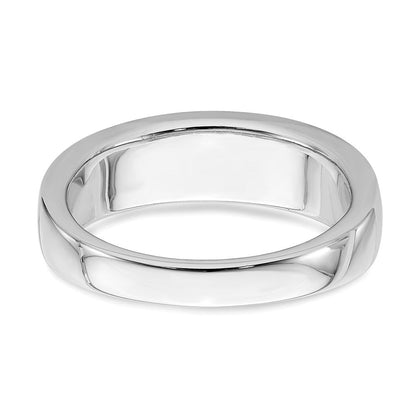 0.22ct. CZ Solid Real 14k White Gold Men's Bridal Wedding Band Ring