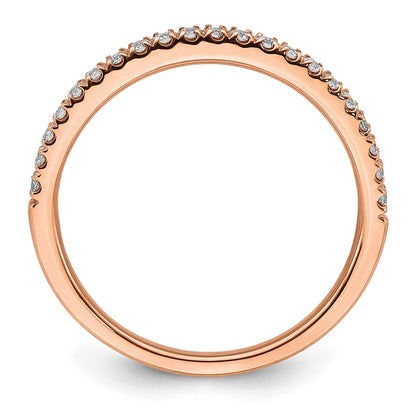 14k Rose Gold 1/4 Ct. Lab Grown Diamond VS/SI+ G+ Complete Wedding Band