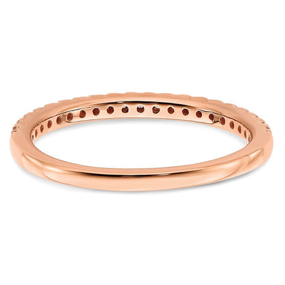 14k Rose Gold 1/4 Ct. Lab Grown Diamond VS/SI+ G+ Complete Wedding Band
