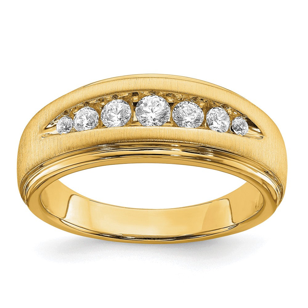 10k Yellow Gold Lab Grown Diamond, VS/SI+ G+ Men's Ring