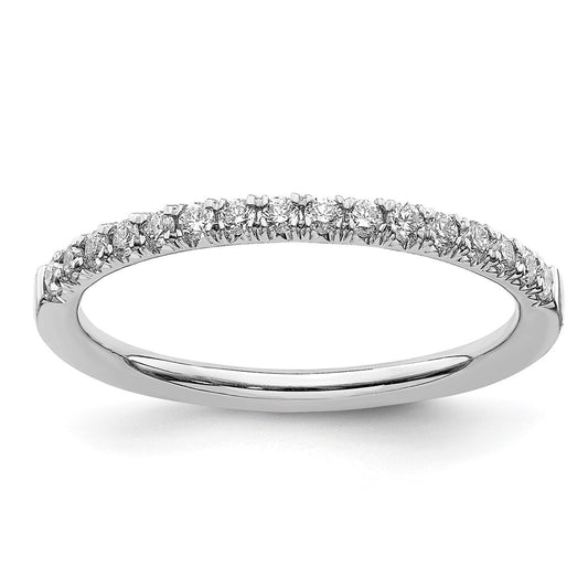 14k White Gold 1/4 Ct. Lab Grown Diamond VS/SI+ G+ Wedding Band Ring