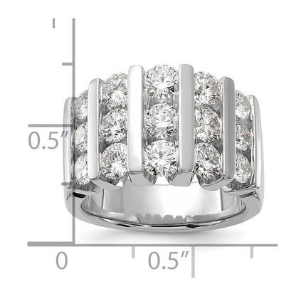 14k White Gold 3 Ct. Lab Grown Diamond VS/SI Band Ring