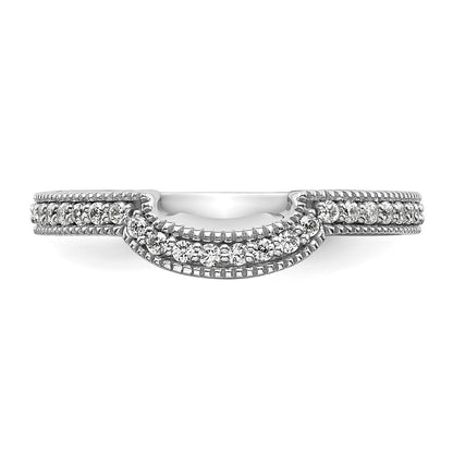 14K White Gold Lab Grown Diamond VS/SI+ G+ Wedding Band Ring