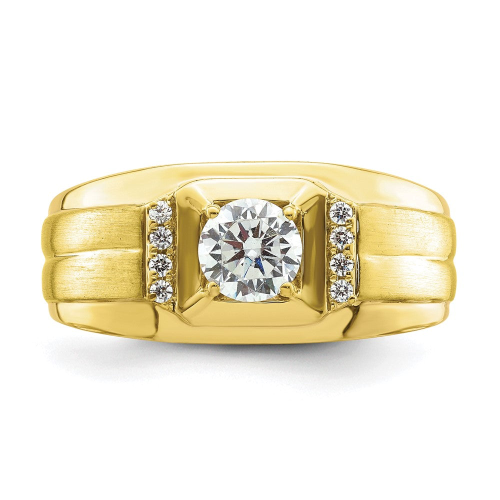 10k Two-tone Two Tone 7/8 Ct. Lab Grown Diamond VS/SI+ G+ Men's Ring