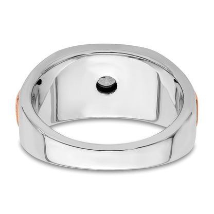 14K Two-Tone Lab Grown Diamond VS/SI+ G+ Men's Ring
