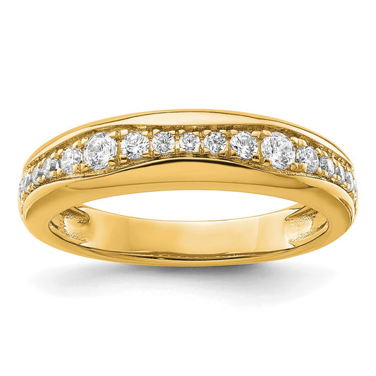 14k Yellow Gold 3/8 Ct. Lab Grown Diamond VS/SI+ G+ Complete Fashion Band